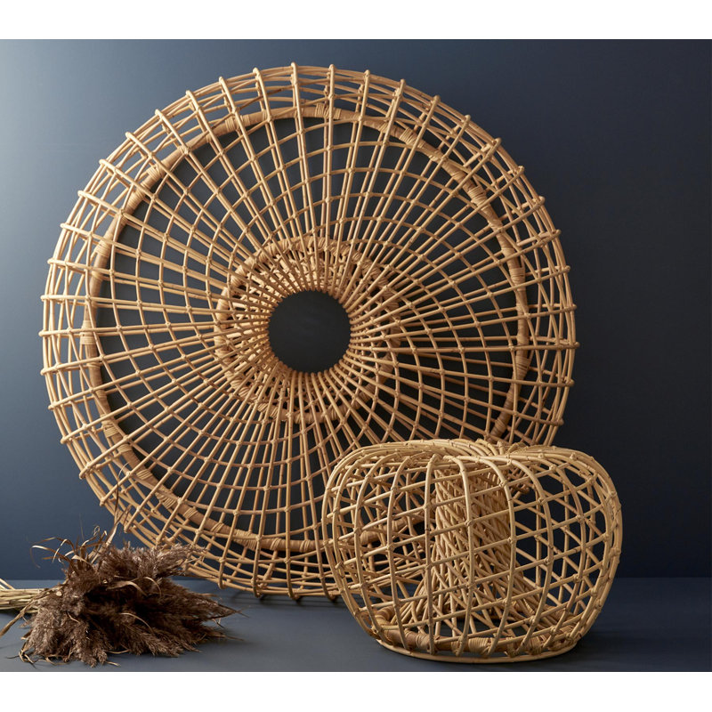 Nest 51.2" Wide Round Pouf Ottoman