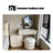 Modern Solid Wood Makeup Vanity Desk with Light mirror, And Drawers