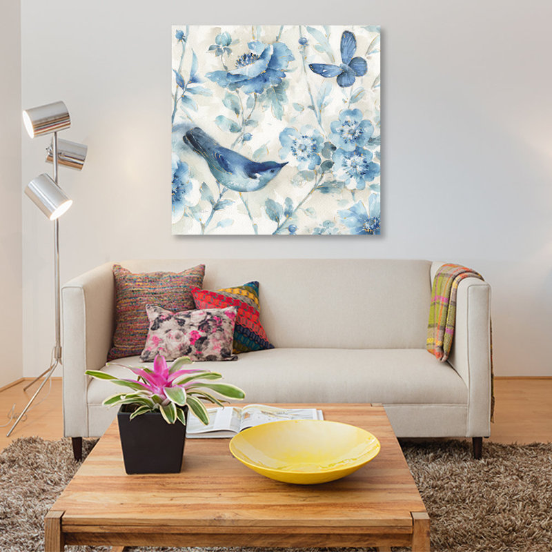 «Indigold XI», reproduction sur toile, H 12 po x l 12 po x P 0,75 po, Toile tendue