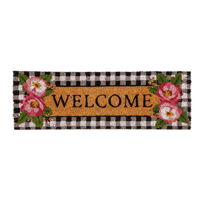 Tapis d'entrée antidérapant Welcome Kensington 28,25 po x 9,25 po