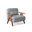 Méridienne escamotable avec accoudoirs en bois de frêne brun Mid-Century-117541489