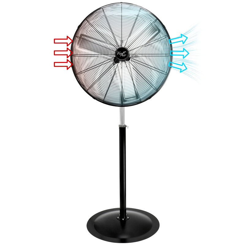 Ventilateur sur socle oscillant en métal 30 po Vie Air