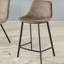 Tabouret de comptoir de 26 po en imitation de suède Madrox-22467015