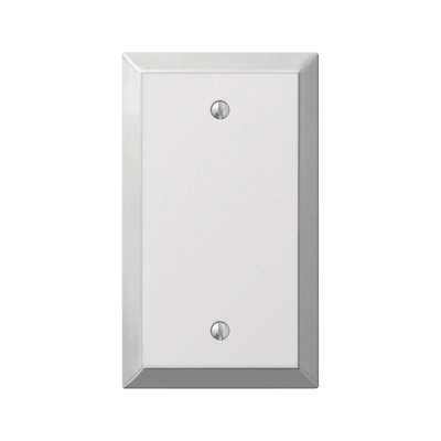 Amerelle Century Polished Chrome Metal Blank Wall Plate 1 pk