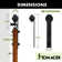 Black Rustic Straight Design Non-Bypass Single Track Two Door Hardware Kit