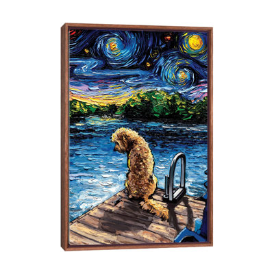 " Goldendoodle Night III " by Aja Trier