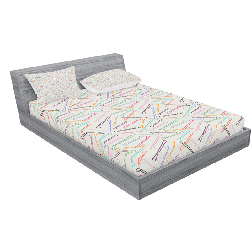 Microfiber Sheet Set, Queen Sheet Set with Fitted Sheet