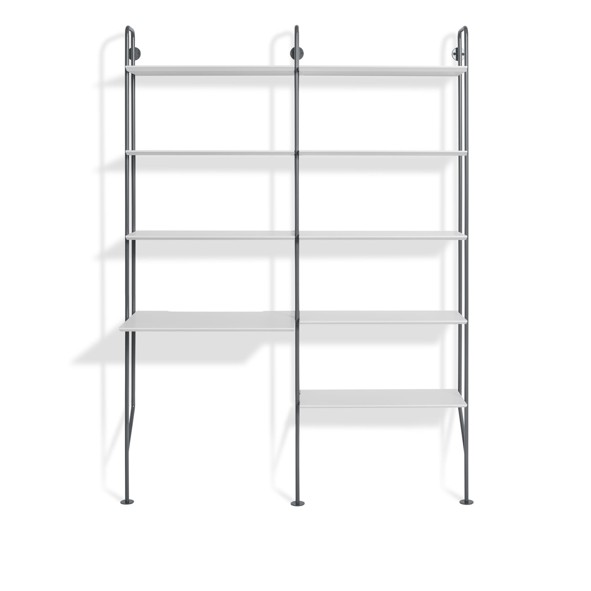 Hitch Leaning / Ladder Desk, White, Slate