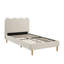 Lit simple tapissier Wave-129723435