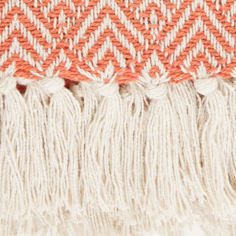  Jeté double en coton, Orange foncé
