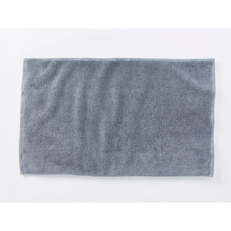Cloud Loom Organic Organic Bath Mat, Steel Blue, 36" L x 24" W