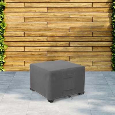 Premium Coffee & Side Table Cover - Breathable, Heavy-Duty Cover with Water-Resistant PVC liner, Adjustable Elastic Hem, Click-Close Straps, and Air V by Freeport Park