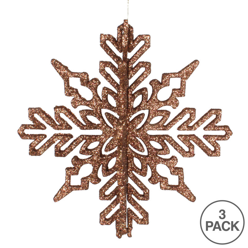 Ornement flocon de neige 3D, Moka