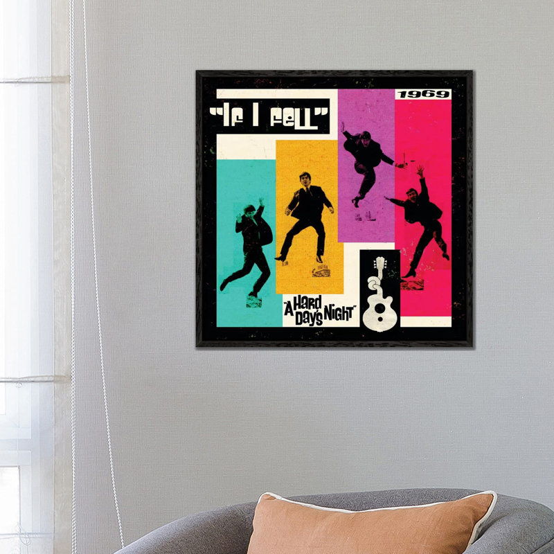 A Hard Day's Night II 1 Piece Wall Art on Canvas, 66.04 cm H x 66.04 cm W, Black Framed