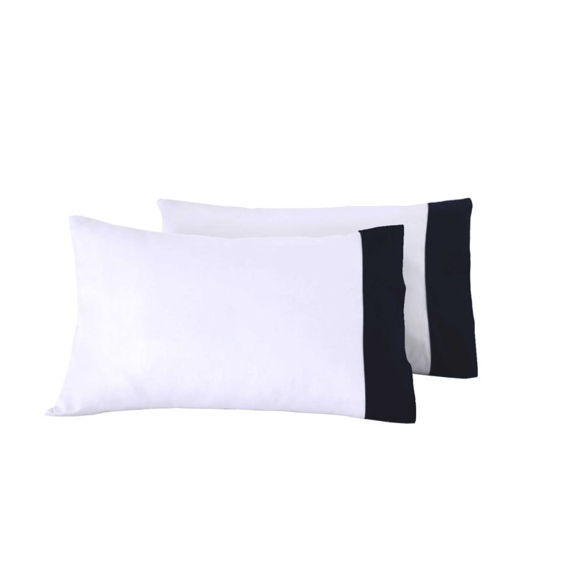 Satin - Set of 2, White/Black
