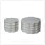 Ensemble de 2 tables basses rondes à motif de faux Mars, design minimaliste moderne pour les salons et les bureaux-193736640