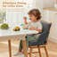 Siège d'appoint pour tout-petits pour table de salle à manger, siège d'appoint pour enfants imperméable pour chaise de cuisine avec sangles réglables et fond antidérapant, coussin gonflable portatif-121496585