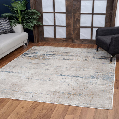 Tapis intérieur moderne abstrait doux 2 pi x 3 pi, tapis résistant aux taches pour animaux de compagnie et enfants