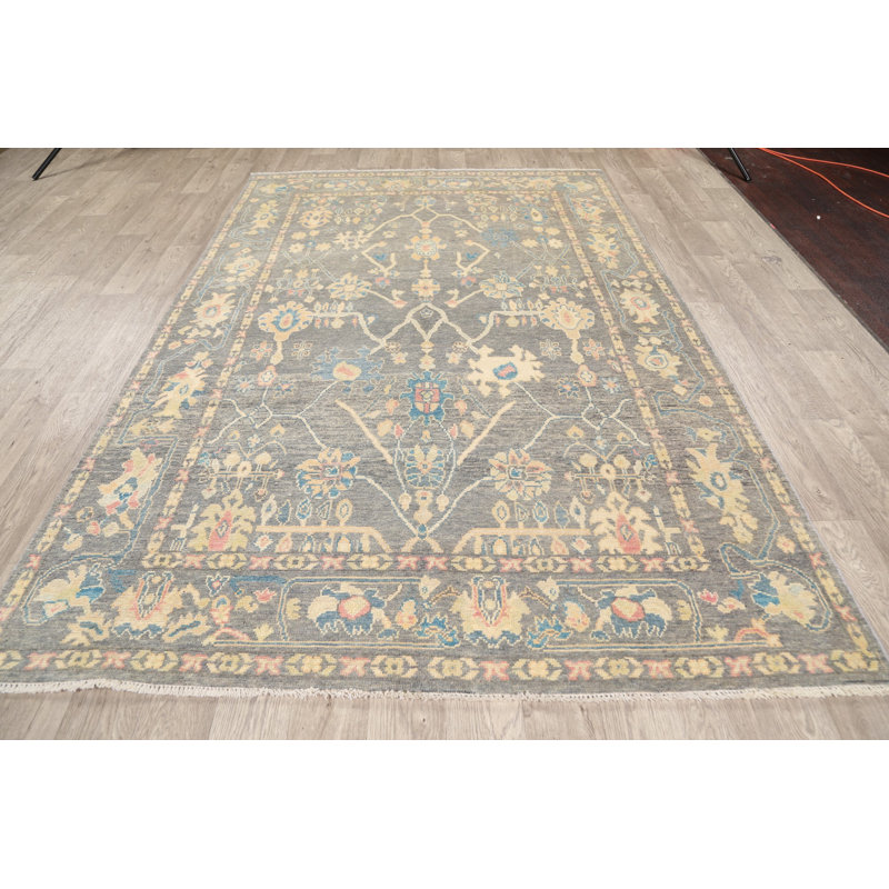 One-of-a-Kind 6' X 8'8" New Age Wool Area Rug in Grey