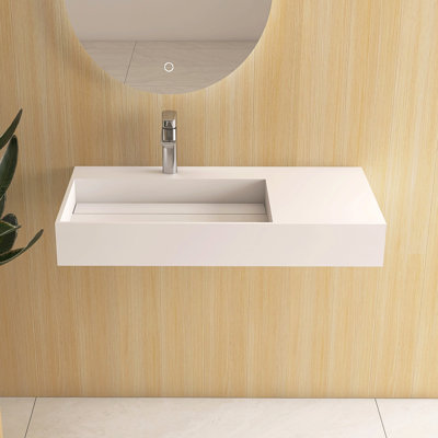 Lavabo de salle de bain mural 36 po