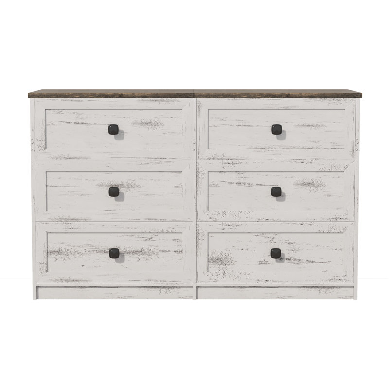 Modern Vanity Dresser With Led Mirror And Wireless Charging, White