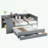 Twin Size Daybed with Trundle, Storage Drawers and Side Shelves-1460002666-1460002668