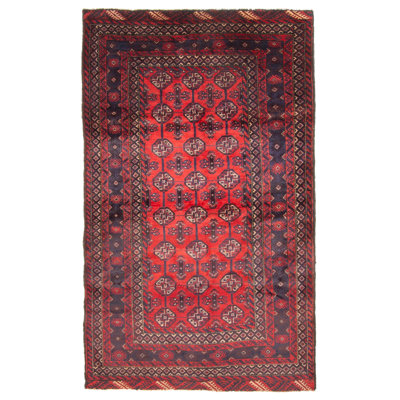 Rizbaft Red Rug 3'10" x 6'6"