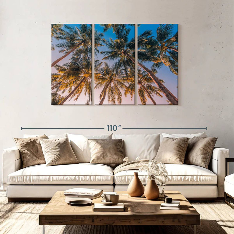 Gillard Summer Coconut Palms, 48" H x 74" W