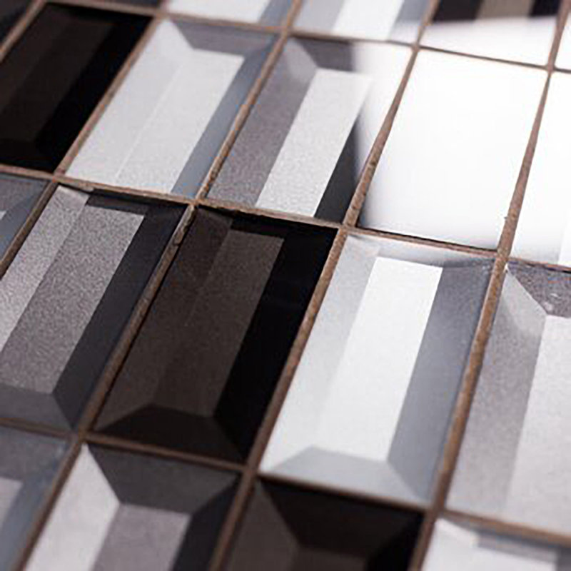 Illusion 2" x 4" Beveled Glass Mosaic Tile