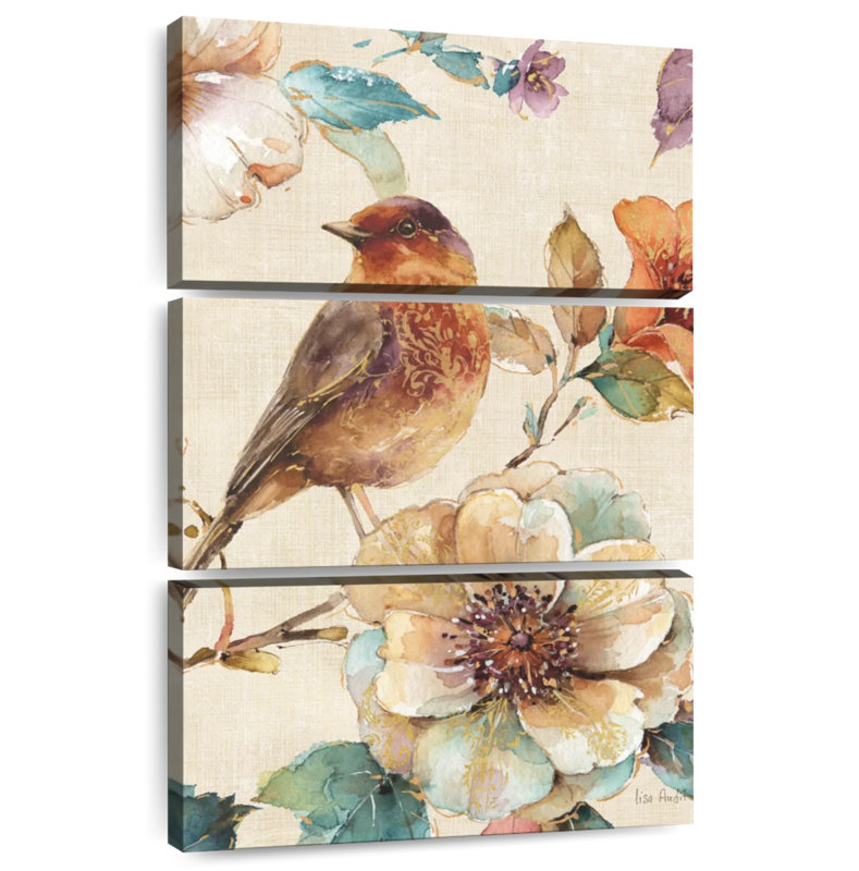 Brampt Spiced Nature II Linen Leaf, 32" H x 20" W