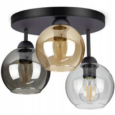 Vard Glass Semi Flush Mount