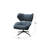 Espedito 100% Top Grain Leather Swivel Chair-70815387