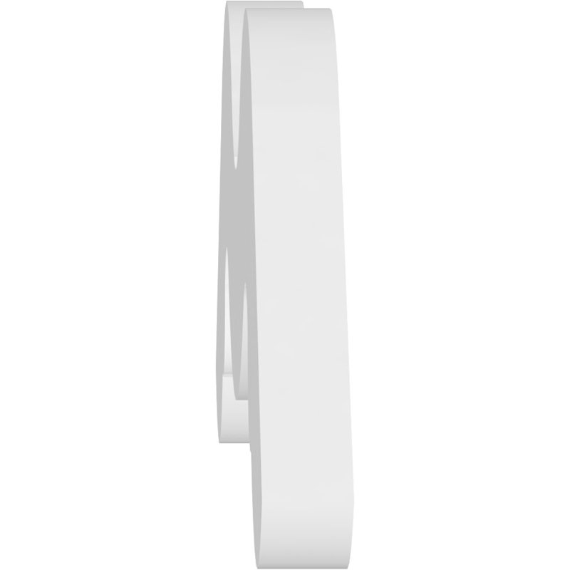 Pignon en PVC de qualité architecturale Midway, H 12 po x l 36 po x P 1 po, 8 / 12