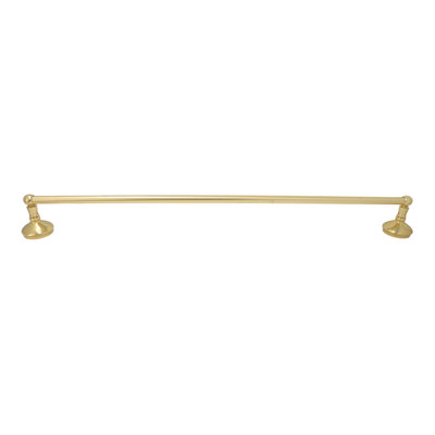 Sacramento Vintage Style Wall Mount Towel Bar with Escutcheons/Brackets and Screws by Strom Living