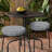 Decorative Indoor Outdoor Waterproof Round Cushion Cover, Patio Bar Stool UV Resistant Seat Cover-1192774379