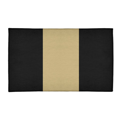 Tapis doré / noir