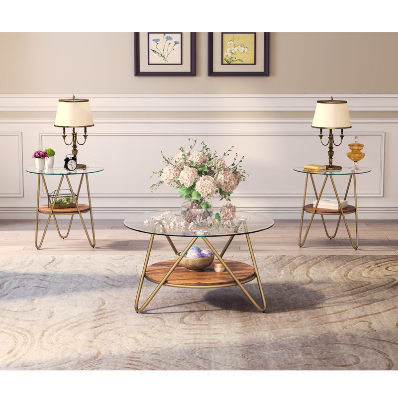 Table basse Lianys, Or