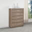 Barley Brown 5-drawer Bedroom Chest
