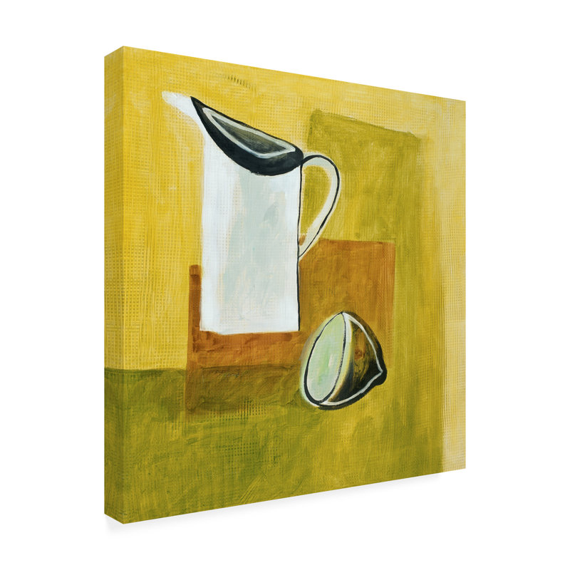 Reproduction d’art sur toile « Pitcher on Yellow » par Pablo Esteban