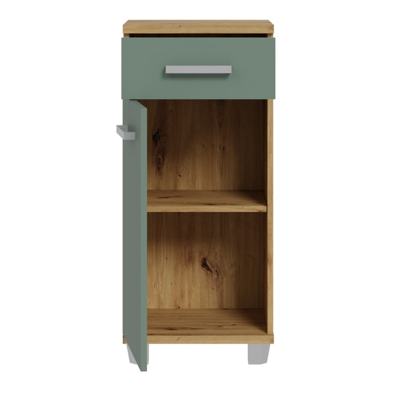 Veris Freestanding Bathroom Cabinet, Sage Green