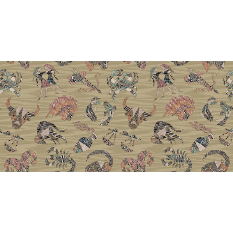 Rouleau double 4 constellations Missoni, Or