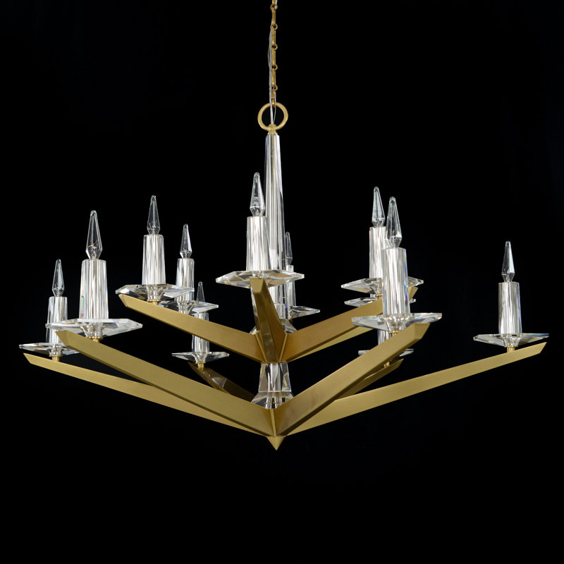 Antares Chandelier, 12, 36" H x 48" W x 48" D