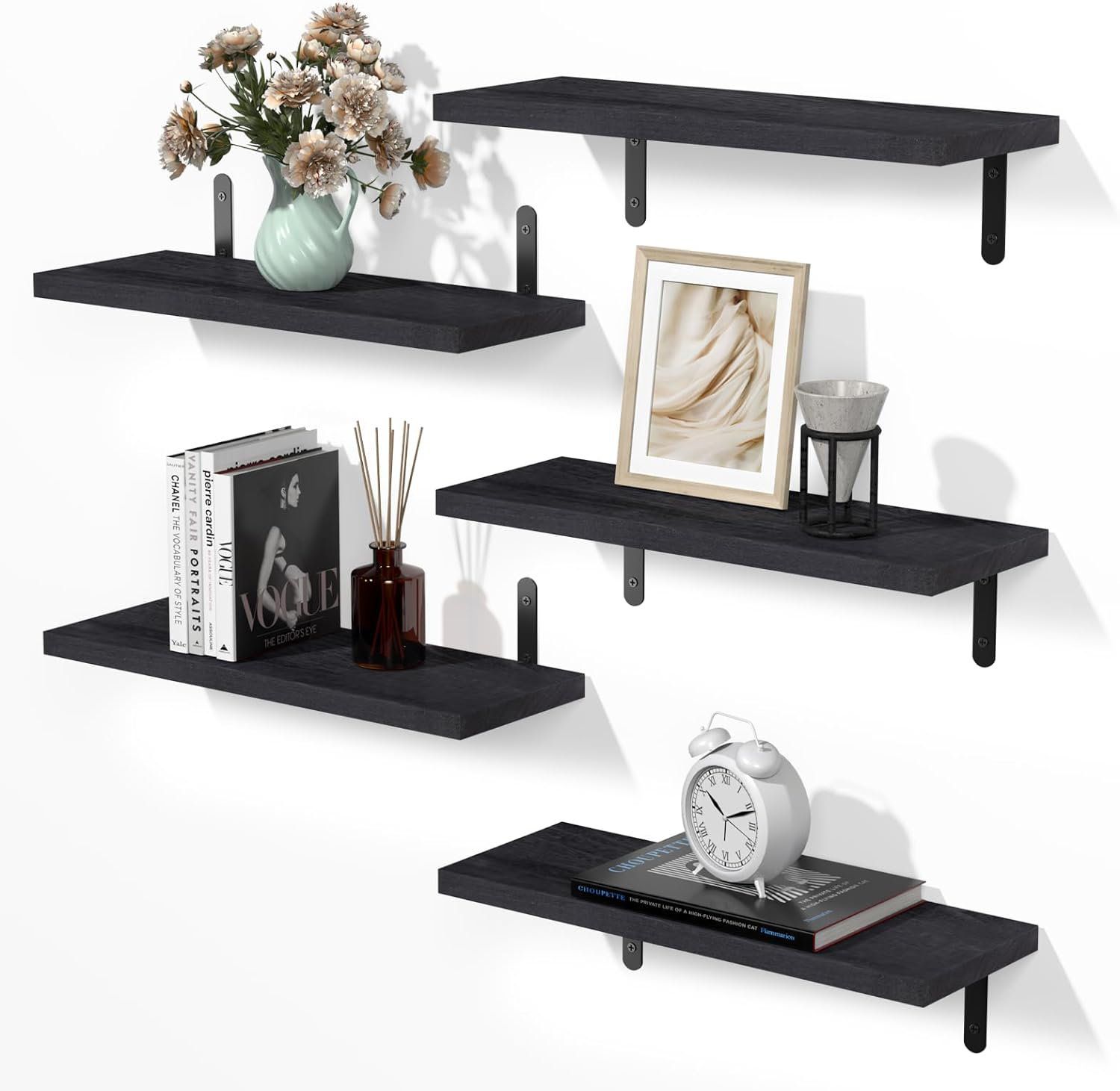 Latitude Run® Jekari 5 Piece Floating Shelf | Wayfair