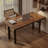 Light-walnut Rectangular Solid Wood Desk-109691037