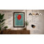 Red Balloon Mid-Century - Framed Print-1432351787-1432351788