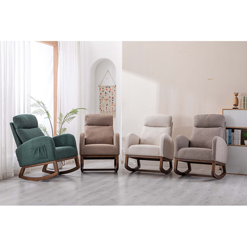 Chaise berçante Coinde, Gris