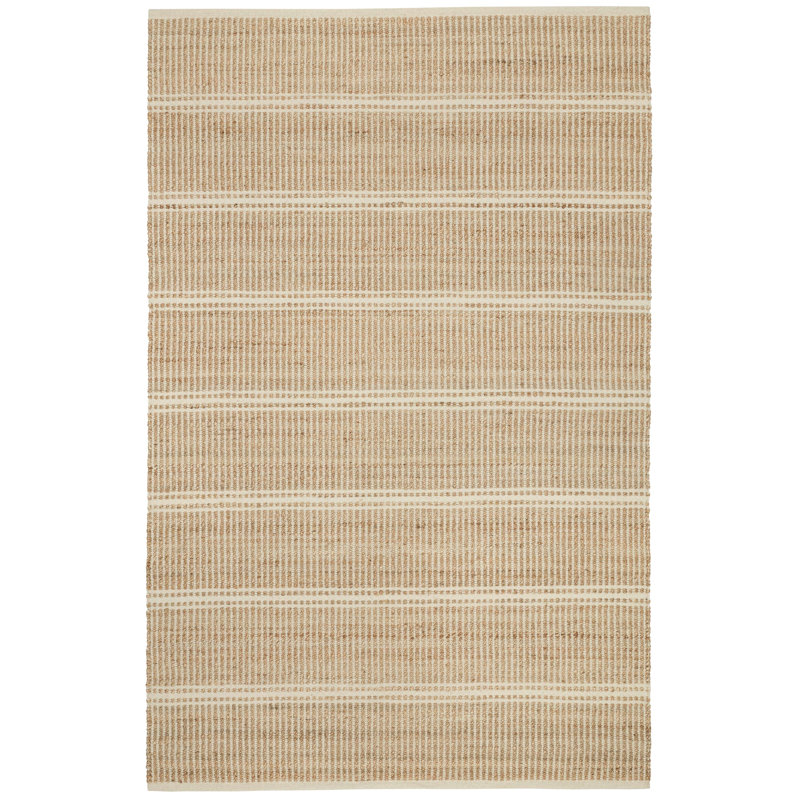 Arbor Ivory Handwoven Jute Rug, Rectangle 5' x 8'