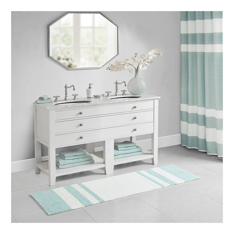 Tapis pour salle de bain réversible, Rectangle 1 pi 8 po x 2 pi 6 po