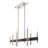 Arkeem 8 - Light Steel Dimmable Square / Rectangle Chandelier-1099409457