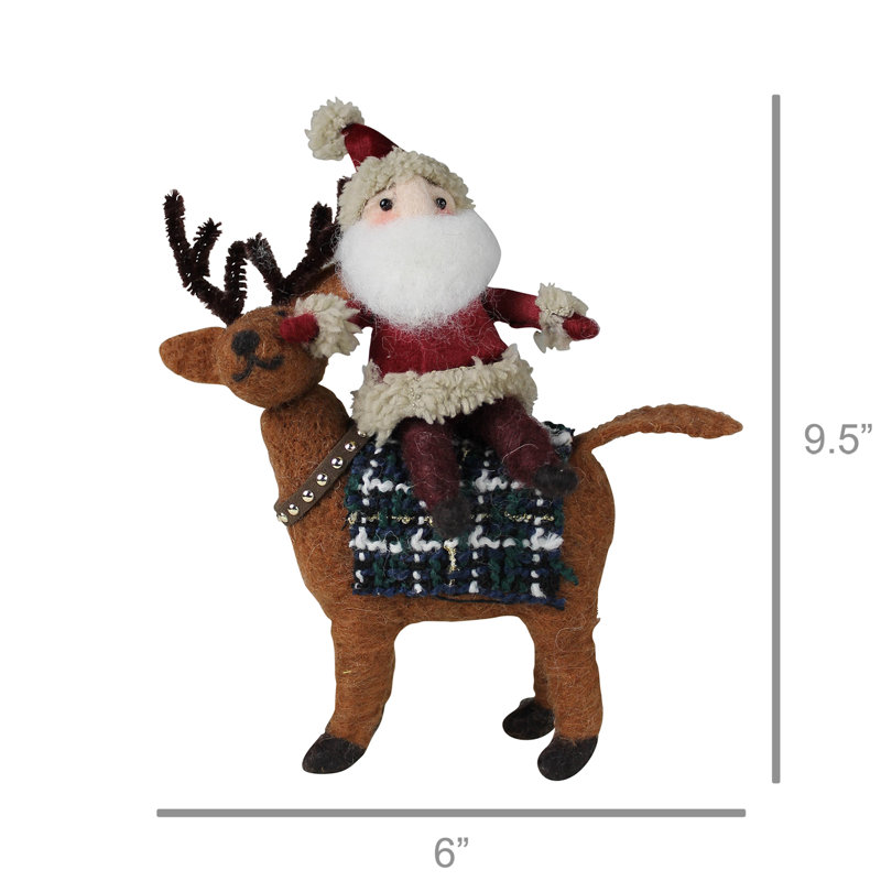 Père Noël sur un cerf